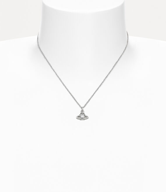 Vivienne Westwood Reina Pendant in platinum/white cz